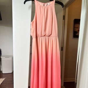 Pink maxi dress